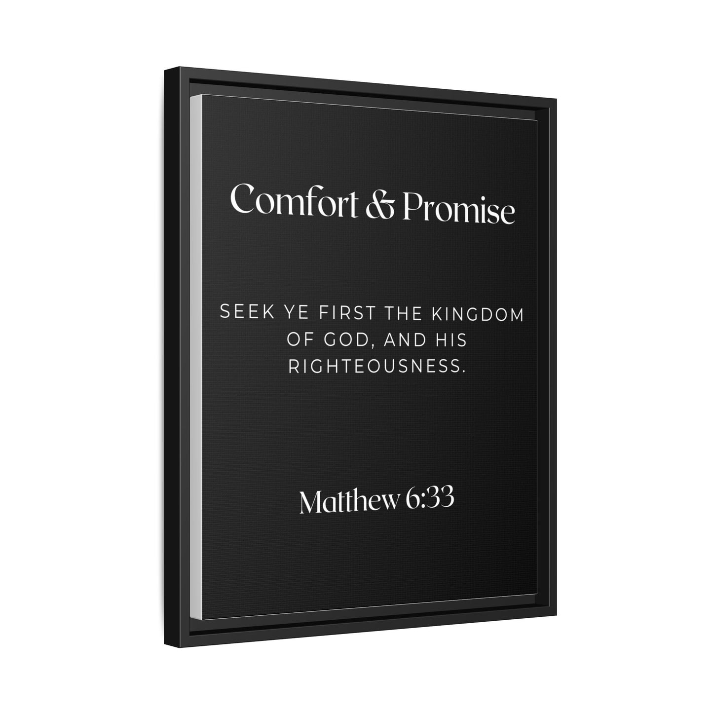 Matthew 6:33 - Comfort & Promise