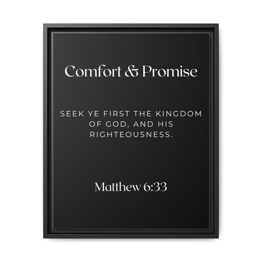 Matthew 6:33 - Comfort & Promise